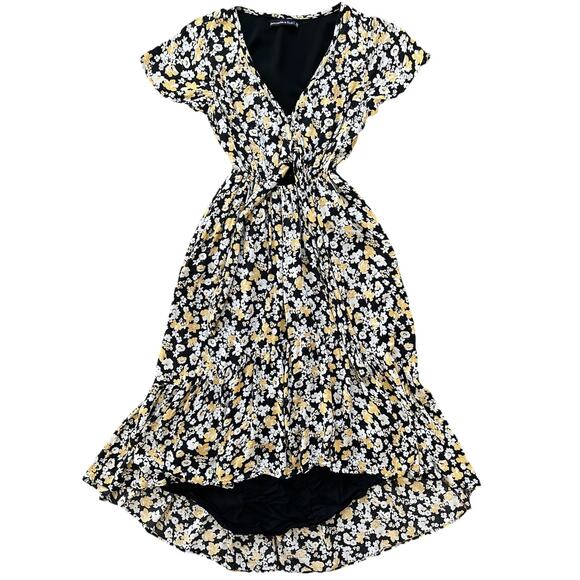 Abercrombie & Fitch Dresses & Skirts - Abercrombie & Fitch Floral High-Low Flare Midi Dress Pocket Boho Bohemian XS
